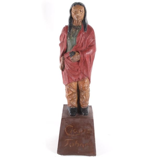 Counter Top Chalkware Tobacco Cigar Store Indian