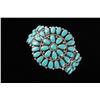 Image 2 : Navajo Turquoise Cluster Bracelet by J&W Begay