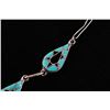 Image 11 : C. 1950 Zuni Turquoise Inlaid Necklace & Earrings
