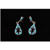 Image 16 : C. 1950 Zuni Turquoise Inlaid Necklace & Earrings