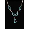 Image 3 : C. 1950 Zuni Turquoise Inlaid Necklace & Earrings