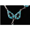 Image 9 : C. 1950 Zuni Turquoise Inlaid Necklace & Earrings