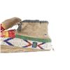 Image 21 : 19th C. Sioux Quilled & Beaded Hard Sole Moccasins