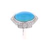 Image 5 : David Webb Style Sleeping Beauty Turquoise Ring