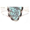 Image 4 : Navajo (Dinè) Thomas Tso Kingman Turquoise Cuff