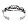 Image 2 : Navajo Running Bear Horses Turquoise Bracelet