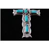 Image 10 : Navajo G&L Leekity Turquoise Navajo Cross Necklace