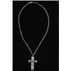Image 3 : Navajo G&L Leekity Turquoise Navajo Cross Necklace