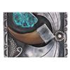 Image 3 : Navajo Silver Turquoise & Bear Claw Buckle c 1960s