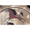 Image 4 : Plains Polychrome Horse Painted Parfleche Drum