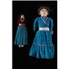 Image 1 : Early Navajo Embroidered Doll Pair circa 1930's