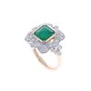 Image 5 : Oscar Friedman Natural Emerald & Diamond 14K Ring