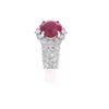 Image 7 : GIA Burmese Ruby Diamond & 14k White Gold Ring