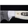 Image 6 : Nez Perce Chief Joseph Etched Bone Damascus Knife