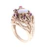 Image 3 : Antique Fire Opal Ruby & 14k Gold Ring c. 1940s