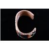 Image 11 : Navajo Beaded Hide Over Copper Bracelet by C.S.