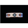 Image 2 : Navajo Beaded Hide Over Copper Bracelet by C.S.