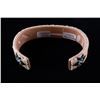 Image 9 : Navajo Beaded Hide Over Copper Bracelet by C.S.