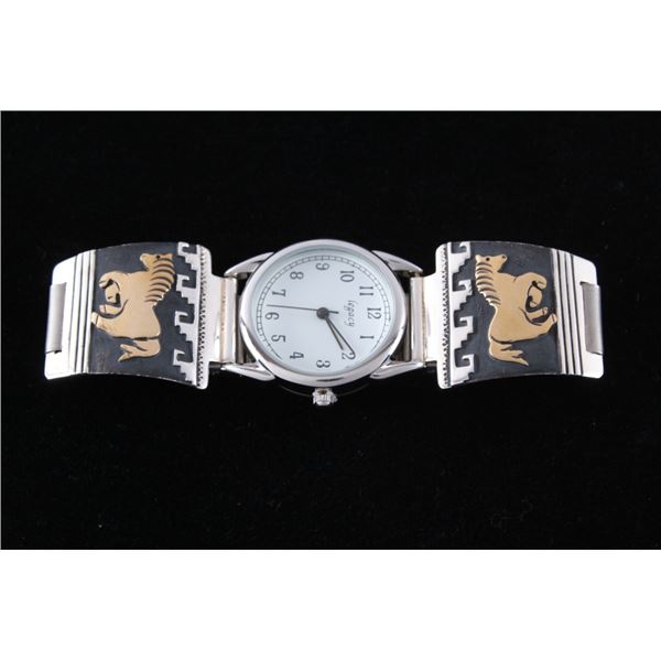 Navajo Tommy & Rose Singer Horse Watch Cuff