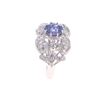 Image 4 : Color Changing Spinel Diamond & Platinum Ring