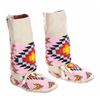 Image 1 : Cheyenne Fully Beaded High Top Child Moccasins