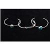 Image 1 : Navajo Bisbee Turquoise Three Bracelets (3)