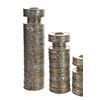 Image 13 : Chilo Botes Cylindrical Tin Candle Stick Holders