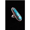 Image 2 : Navajo Sterling Silver & Kingman Turquoise Ring