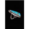 Image 3 : Navajo Sterling Silver & Kingman Turquoise Ring