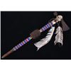 Image 2 : Plains Beaded Parfleche Pipe Tomahawk c. 20th C