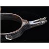 Image 12 : Double Strap 5 Star Rowel Bull Riding Spurs c 1960