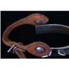 Image 13 : Double Strap 5 Star Rowel Bull Riding Spurs c 1960