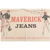 Image 13 : Vintage Maverick Jeans Advertising Canvas Banner