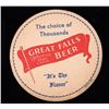 Image 2 : Great Falls Beer Coasters C. Mid 1900's