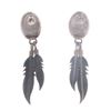 Image 4 : Navajo Sterling Silver Multistone Inlaid Earrings