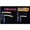 Image 1 : Four Vintage Straight Razor Collection