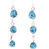 Image 1 : Navajo Sterling Silver & Turquoise Dangle Earring