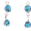 Image 3 : Navajo Sterling Silver & Turquoise Dangle Earring