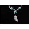 Image 8 : Navajo Turquoise Necklace, Earrings & Ring (3)