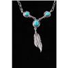 Image 9 : Navajo Turquoise Necklace, Earrings & Ring (3)