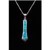 Image 8 : Navajo Bisbee Turquoise Mirco-Inlay Necklace