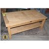 Image 1 : WOODEN COFFEE TABLE 101 X 56 X 42 CM