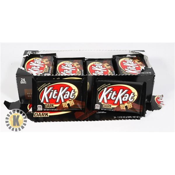 CASE OF KIT-KAT DARK CHOCOLATE BARS, 24 BARS TOTAL