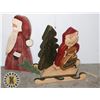 Image 1 : WOODEN SANTA SET