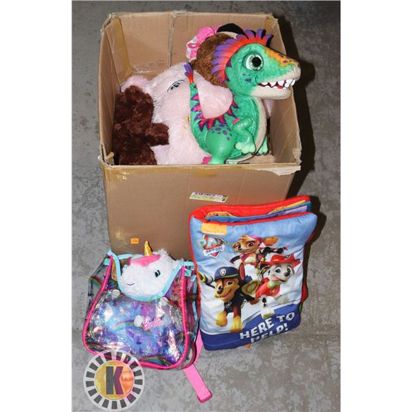 LARGE ESTATE BOX OF ASSORTED KIDS TOYS INCLUDING