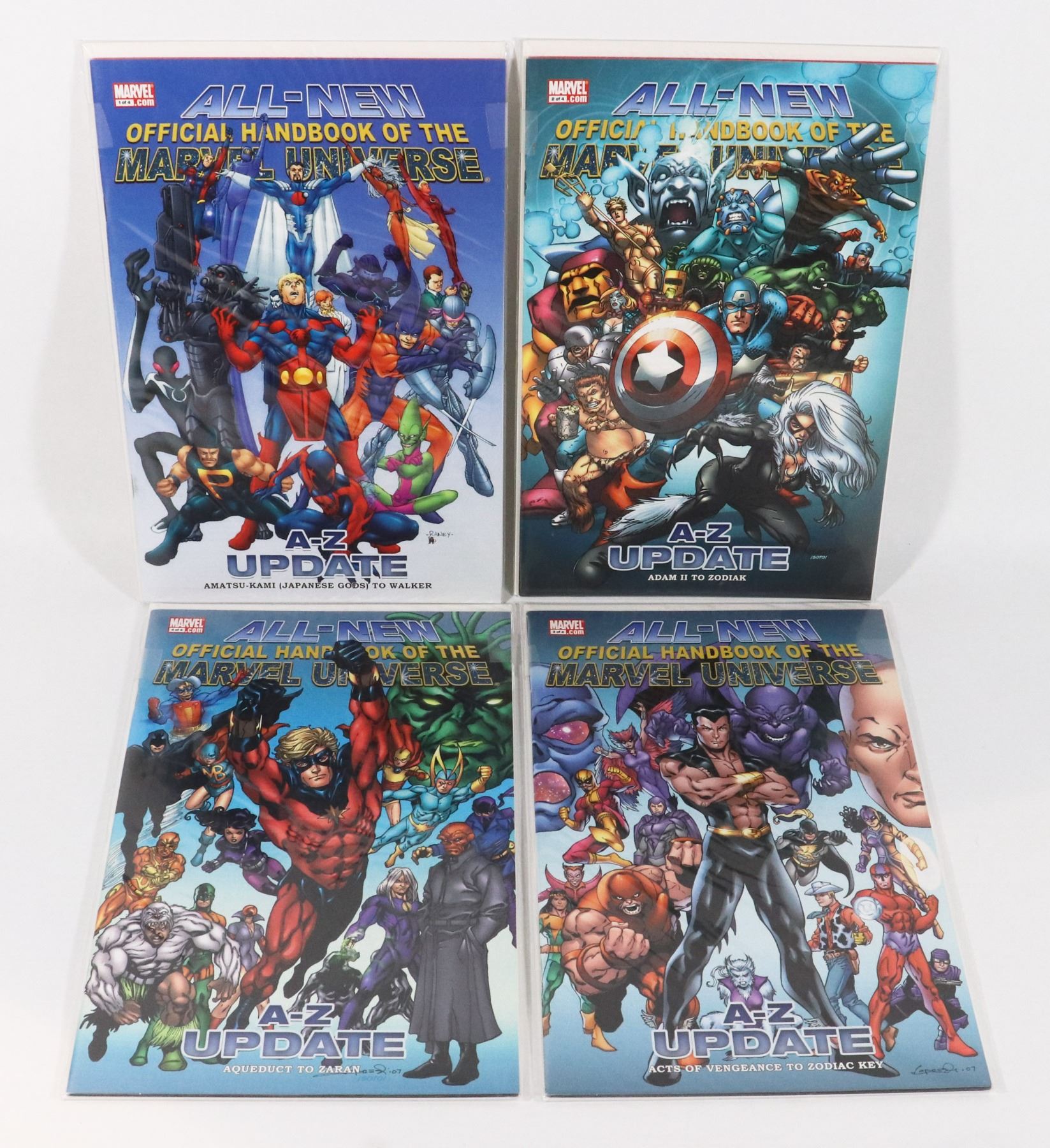 Marvel Handbook Update #1-4 UPDATE HANDBOOK OF THE MARVEL UNIVERSE