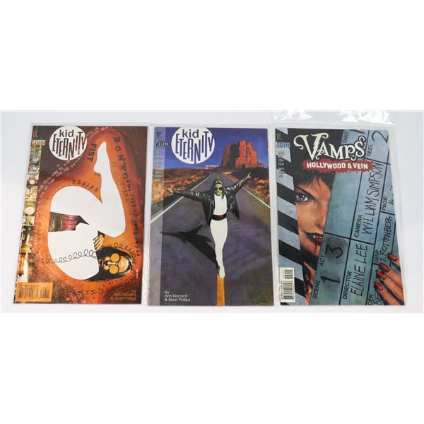 LOT OF 3 DC VERTIGO COMICS