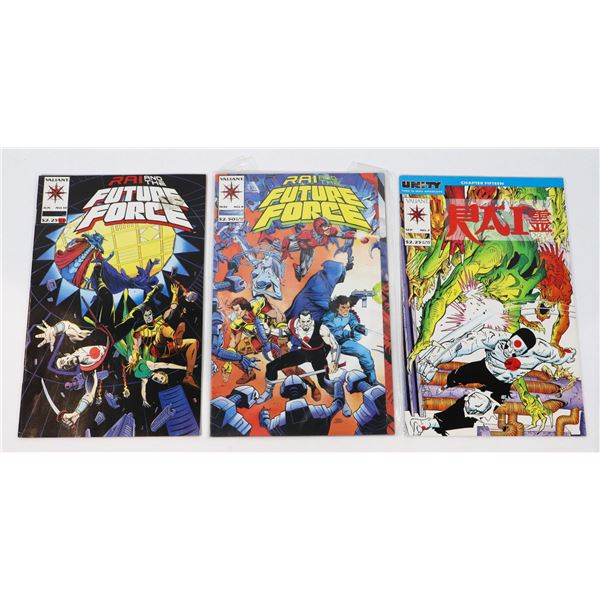 LOT OF 3 VALIANT COMICS FUTURE FORCE