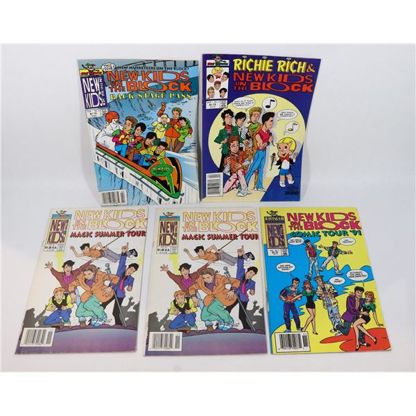 LOT OF 5 NEW KIDS ON THE BLOCK COMICS