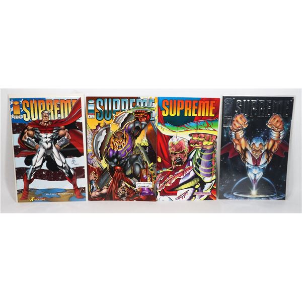 LOT OF 4 SUPREME COMICS #1, 2, 4, 7